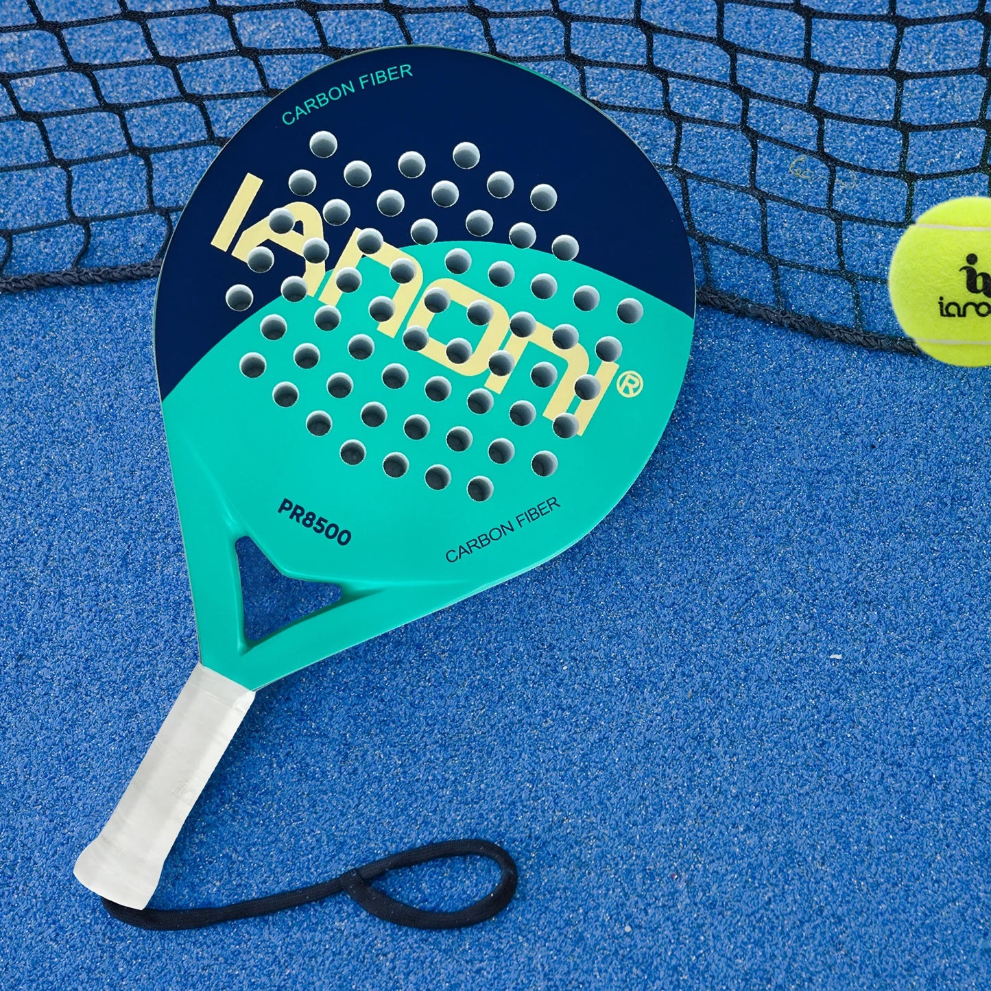 Padel Racket Carbon Fiber Surface with EVA Memory Flex Foam Core Padel Tennis Racquets Lightweight