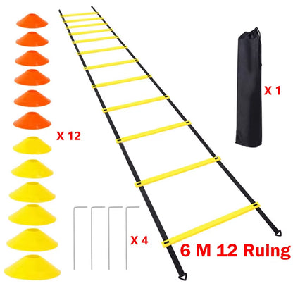 Football Agility Ladder Soccer Speed Parachute Football Cones Soccer Speed Training Ladder Set Sports Running Football Accessory