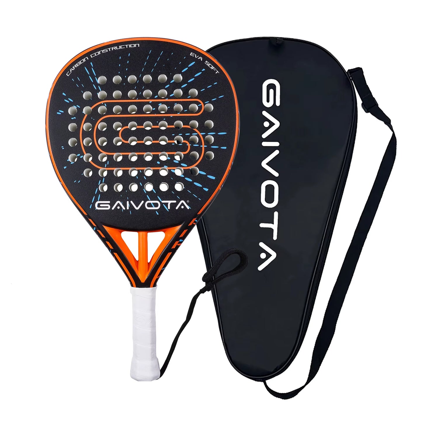 2025 Padel Racket Carbon Fiber Tennis Racket Surface Frosted Treatment+Package