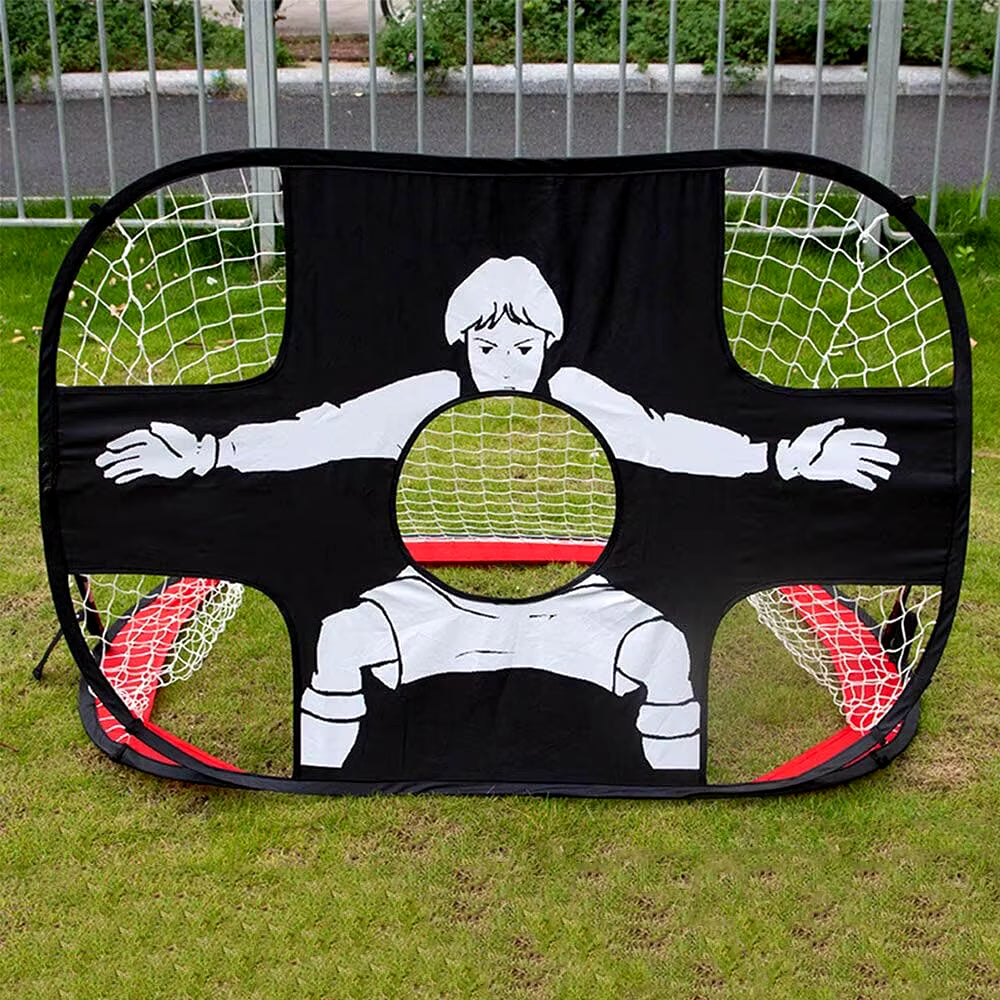 Foldable Football Goal Nylon Soccer Goal Kids and Adults Football Target Net for Playground Backyard Indoor Outdoor Training