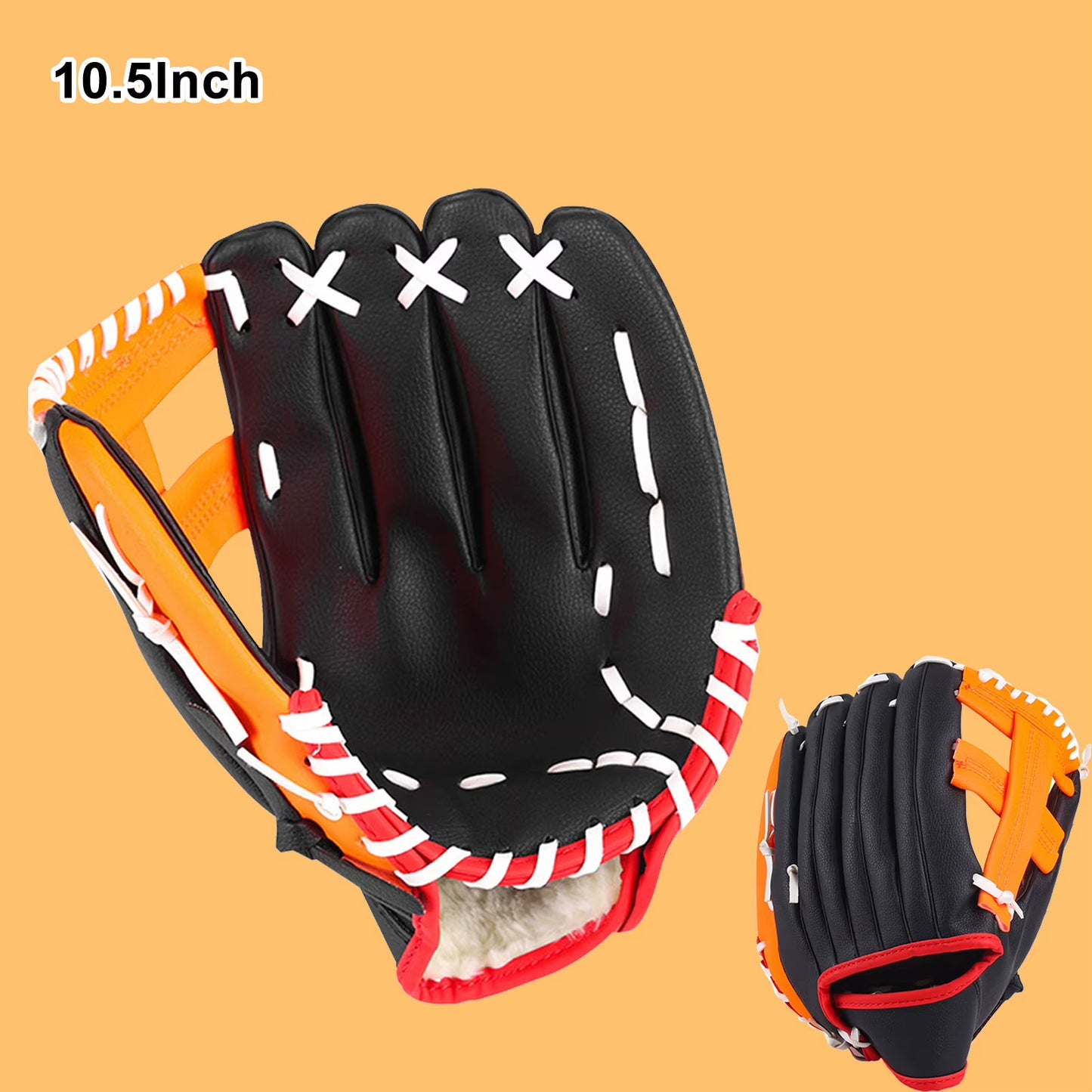 Outdoor Sport Baseball Glove PU Leather Batting Gloves Softball Practice Equipment Baseball Training Competition Glove for Kids