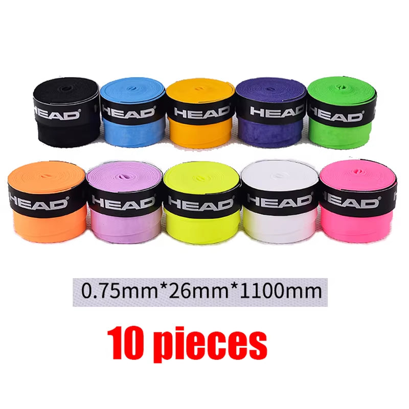 10Pcs Original  Tennis Overgrip Tennis Racket PU Tenis Sweatband Antivibrador Grip Padel Tenis Raquete Padel Tennis Grip 10