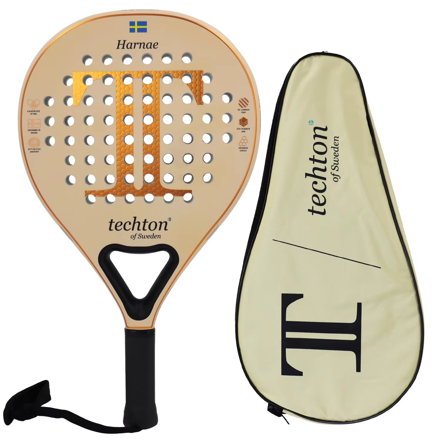 New 2023 Tennis Padel Racket Paddle Racquet EVA Soft 100%/3K/12K Carbon Fiber 3D Hexgon Padel Paddle for Beginner with Cover Bag