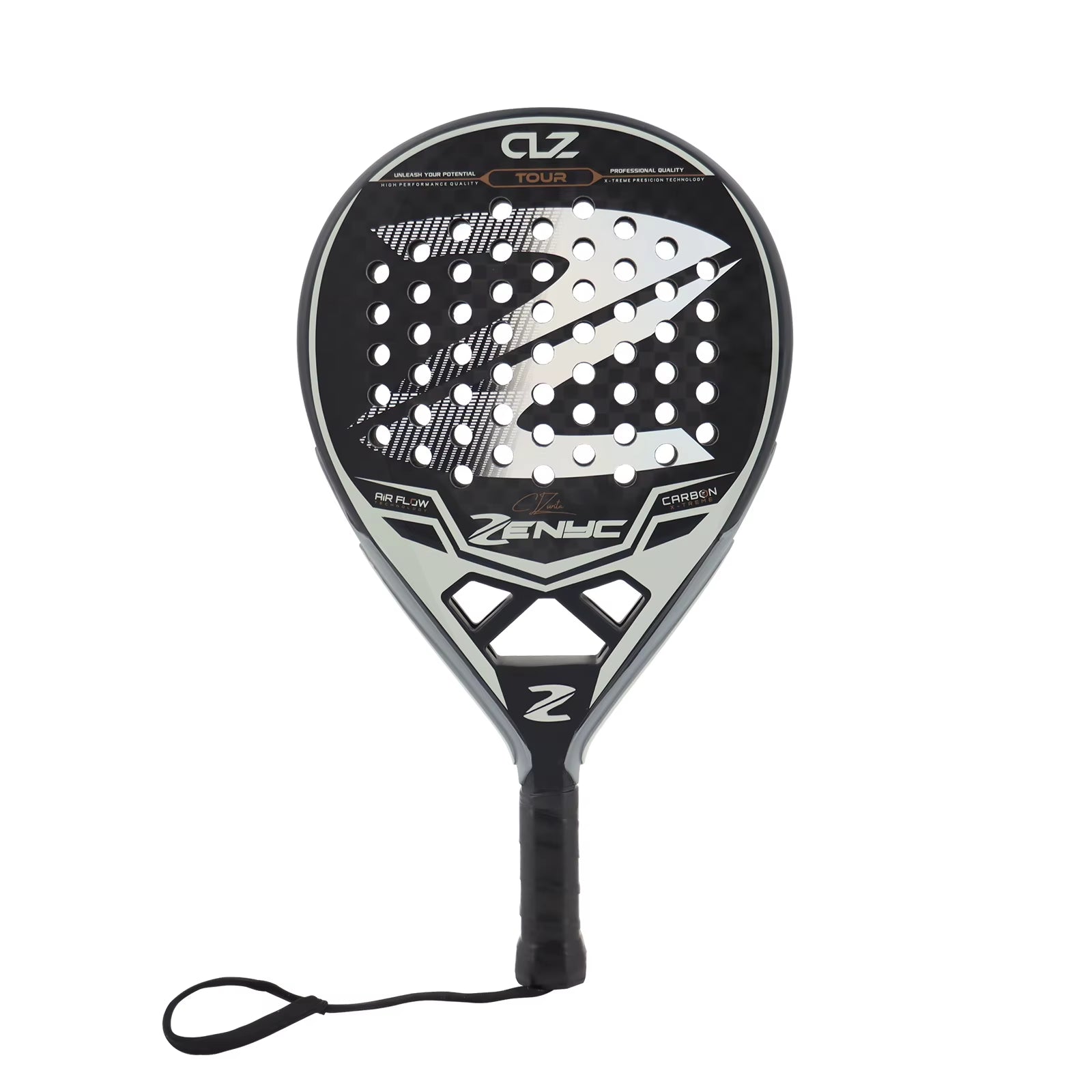 Padel Racket 12K Carbon Padel Paddle Racket with EVA Memory for Beginner Padel Tennis Racquets