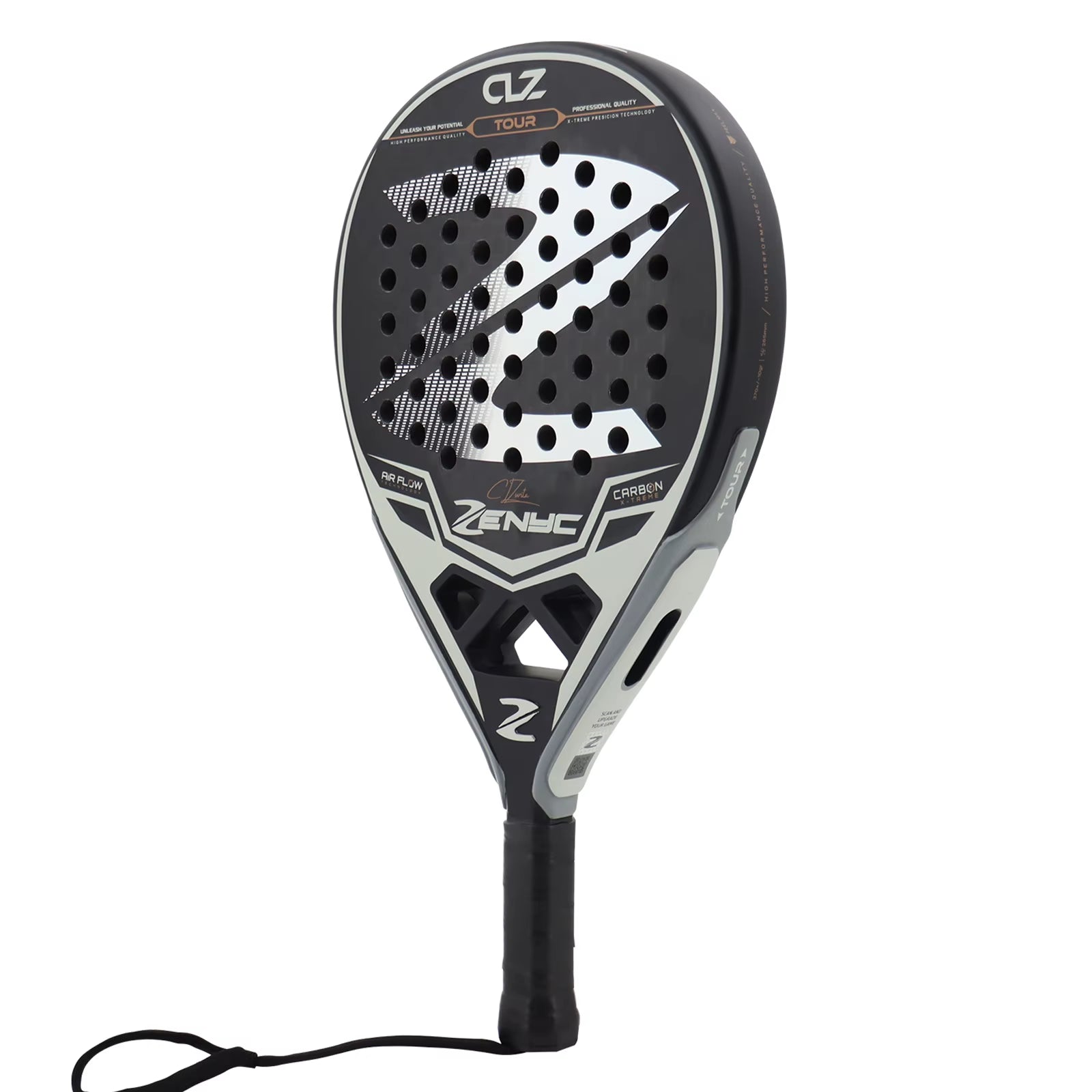 Padel Racket 12K Carbon Padel Paddle Racket with EVA Memory for Beginner Padel Tennis Racquets