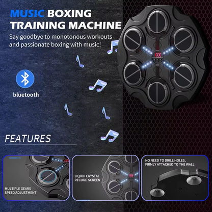 Bluetooth Music Boxing Target Boxing Wall Target Home Boxing Machine Adult Children Fitness Boxing Trainer