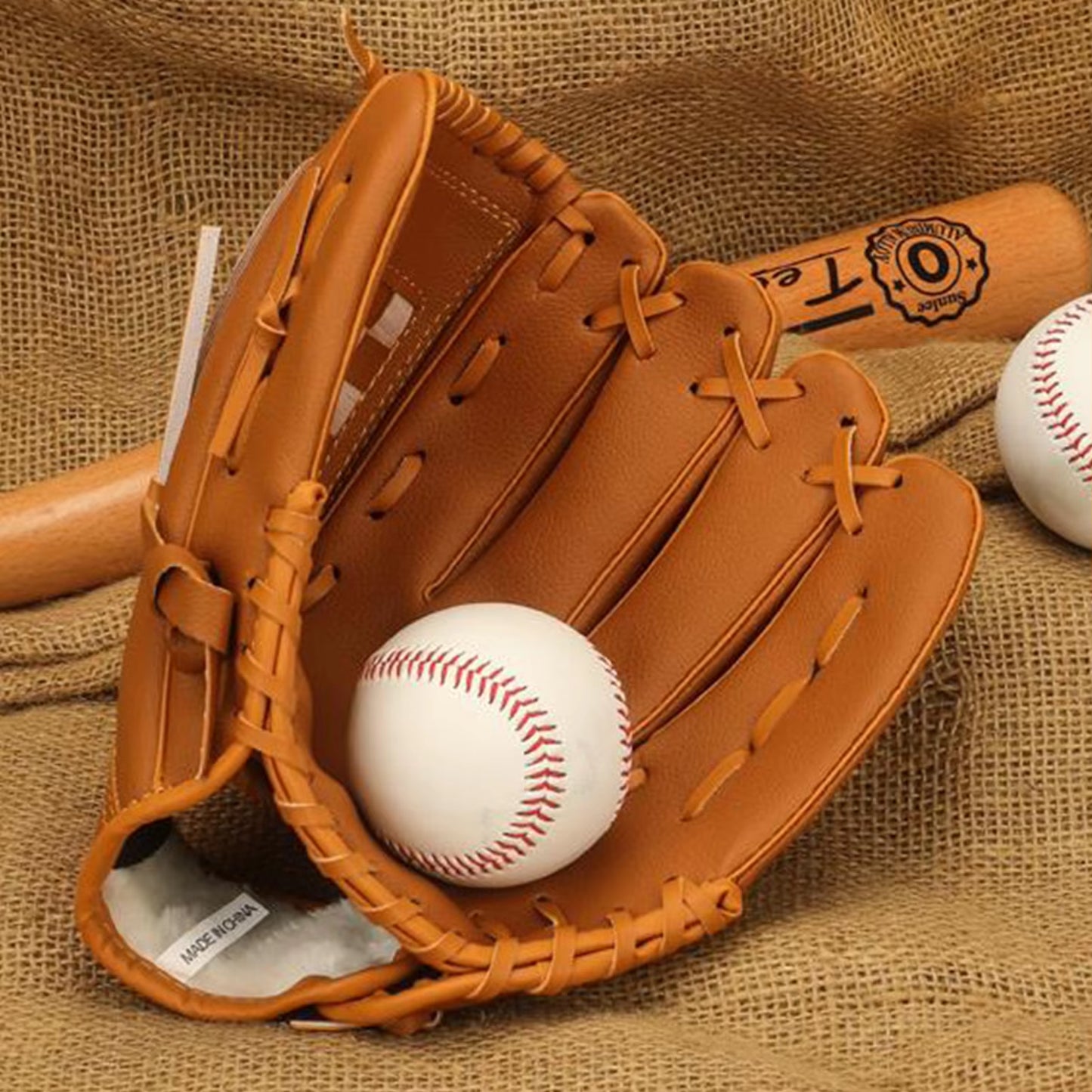 Outdoor Sport Baseball Glove PU Leather Batting Gloves Softball Practice Equipment Baseball Training Competition Glove for Kids