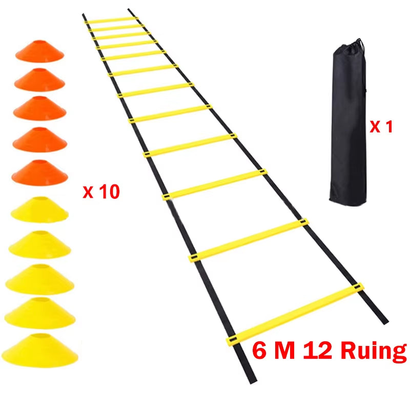 Football Agility Ladder Soccer Speed Parachute Football Cones Soccer Speed Training Ladder Set Sports Running Football Accessory