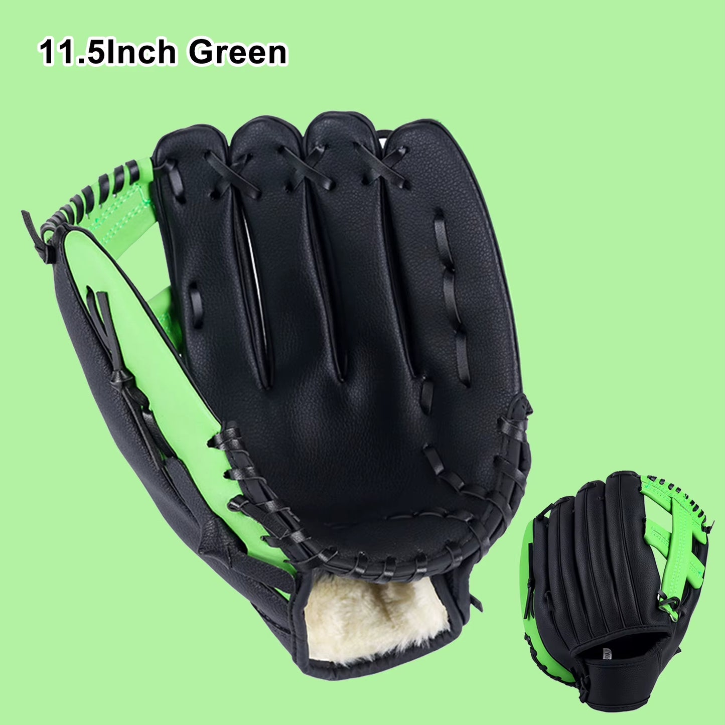 Outdoor Sport Baseball Glove PU Leather Batting Gloves Softball Practice Equipment Baseball Training Competition Glove for Kids