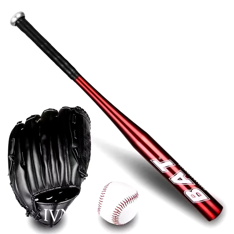 Baseball Sports Training Set Aluminum Alloy Baseball Bat Baseball Glove Softball Practice Equipment Home Personal Self-Defense