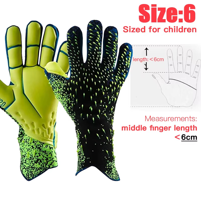 Professional Goalkeeper Gloves Adults Kids Football Latex Thickened Protection Goalkeeper Soccer Sports Football Goalie Gloves