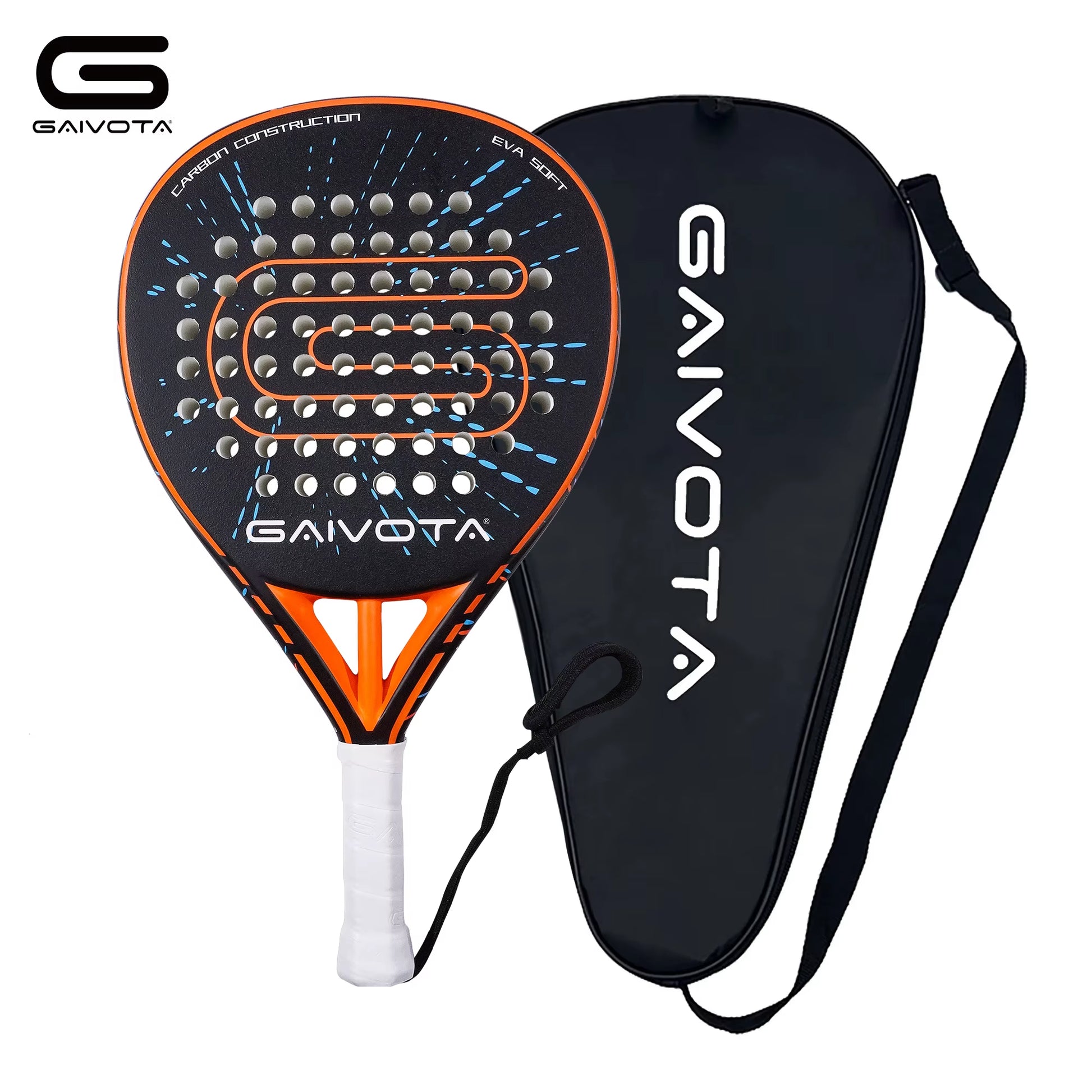 2025 Padel Racket Carbon Fiber Tennis Racket Surface Frosted Treatment+Package